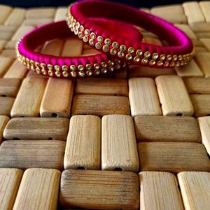 Silk thread bangle